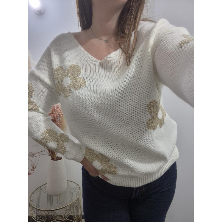 Pull fleurs